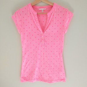 Victoria's Secret Y2K Semi Sheer Neon Pink Shirt